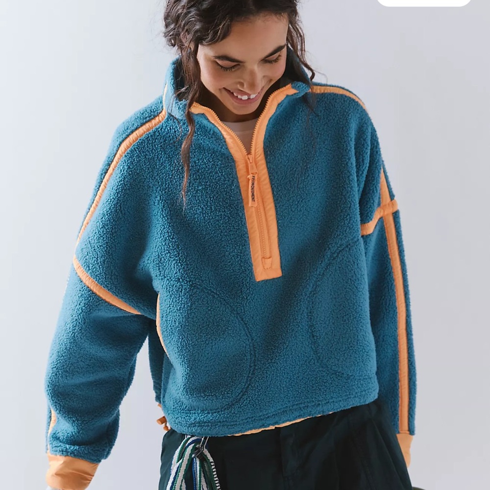Free People Mountain High Half-Zip Fleece